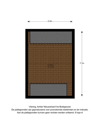 Floorplan - Achter Nieuwstraat 9, 2411 EN Bodegraven